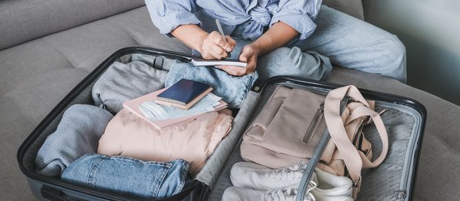 Travel.,Online,Travel,Plans,With,Covid,Passport,And,Covid,Test.